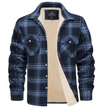 Men’s Checked Jacket - Button-Up - Warm Casual Outerwear