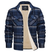 Men’s Checked Jacket - Button-Up - Warm Casual Outerwear
