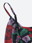 Red Rose Women's Maxi Dress - Summer & Special Occasions