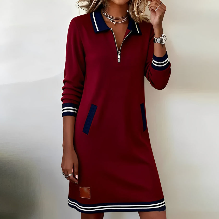 Chic Long Sleeve Cotton Dress | Women's Mini, Midi & Maxi Dress