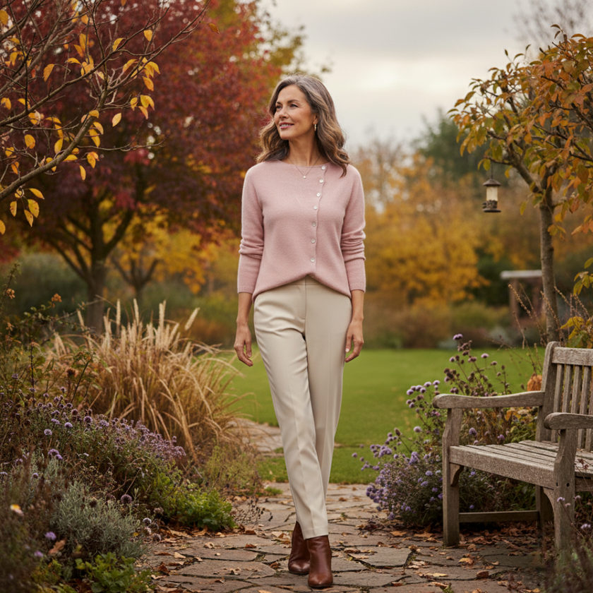 Soft Knit Cardigan Sweater White - 6