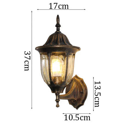 Fjorna – Retro utendørs vegglampe - FJØRNA
