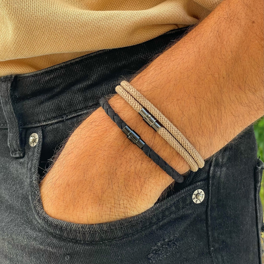 Ara - Milan Magnetic Rope Bracelet – Brown Edition