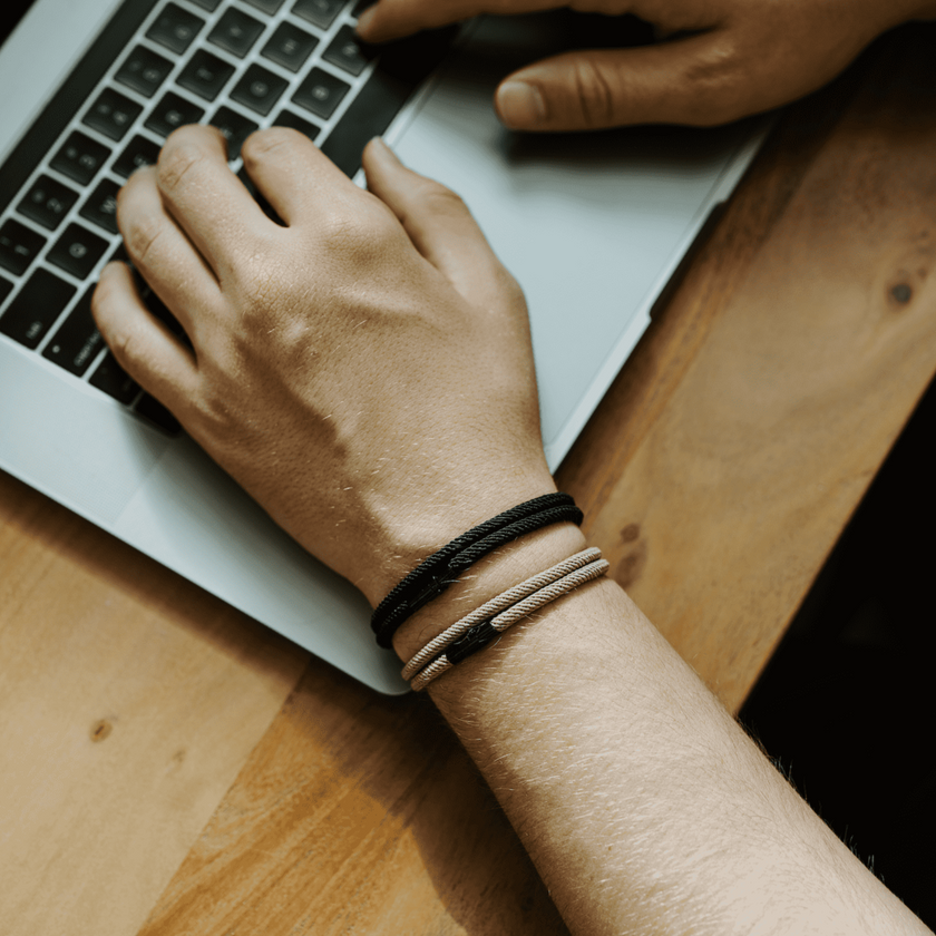 Ara - Milan Magnetic Rope Bracelet – Brown Edition