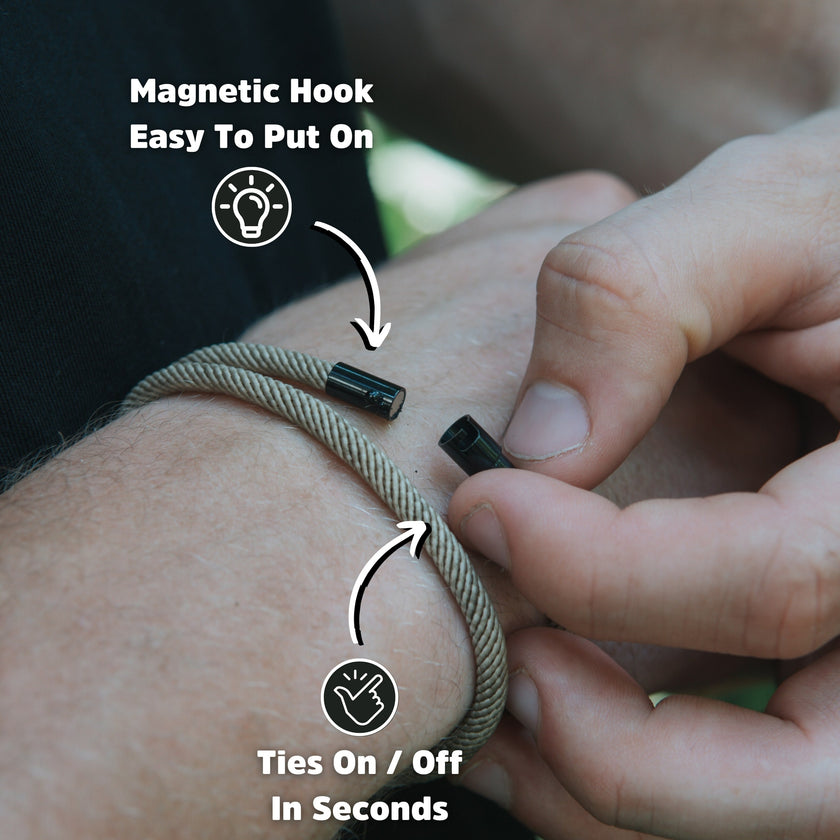 Ara - Milan Magnetic Rope Bracelet – Brown Edition