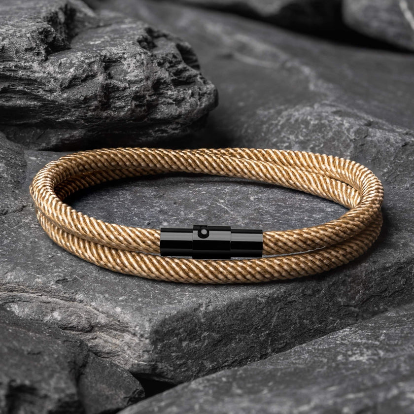 Ara - Milan Magnetic Rope Bracelet – Brown Edition