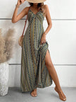FJØRNA Julia casual vacation maxi dress for women, flowing fabric and relaxed style, perfect for summer outings.