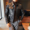 Alex – Men's Leather Jacket - Stylish Vintage | Slim Fit Coat 4