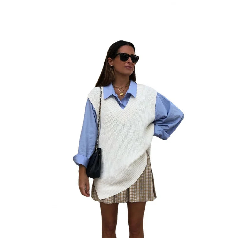 Emma – [sweater vest women] - Stylish Casual | Knit Vest 5