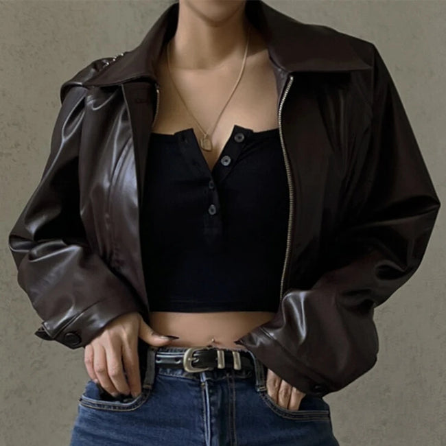 Mia – Leather Jacket Women’s - Stylish Casual | Outerwear 1