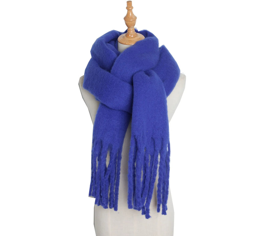 Luxury Winter Scarf Solid Color