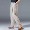 FJØRNA Desiree™ lightweight summer trousers in soft fabric, shown on a model with a relaxed fit and casual style.