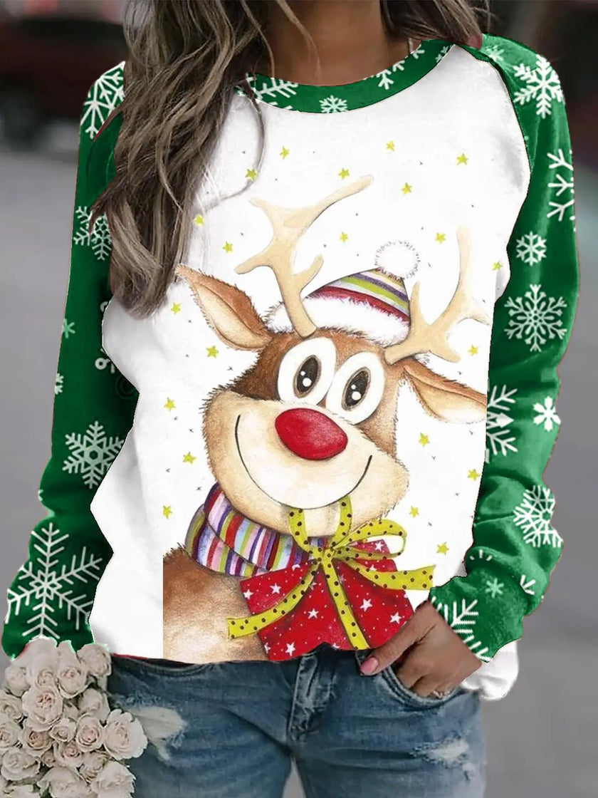 Clara – Christmas Jumper Women’s Stylish 3D Print | Pullover 16