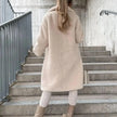 Emma | Elegant Single-Button Coat with Luxurious Shoulder Design