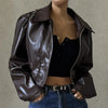 Mia – Leather Jacket Women + Stylish - Trendy | Short Coat 7