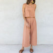 Linen Culotte Trousers Women