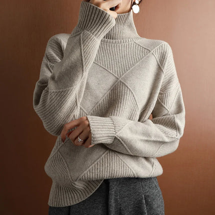 Skjola | Timeless Argyle Polo Sweater