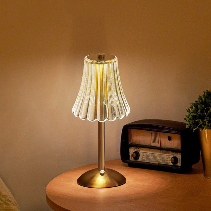 Alise - Golden Crystal Rechargeable Table Lamp