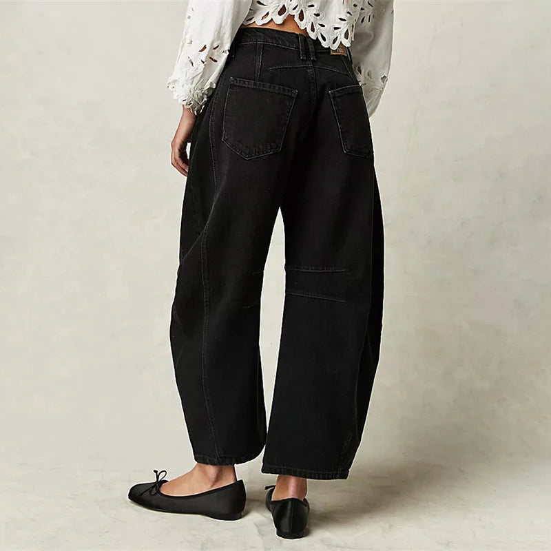Everly Barrel-Leg Denims