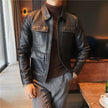 Alex – Men's Leather Jacket - Stylish Vintage | Slim Fit Coat 7