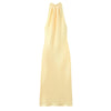 Isabella - Sunny Straps Satin Butter Yellow Dress