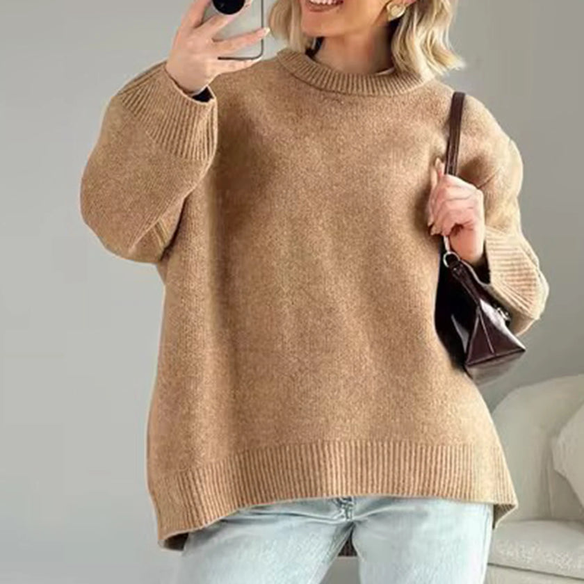 Hannah – Oversized Sweater Women’s Cozy Crew Neck | Pullover 4