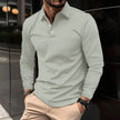 Stylish Long Sleeve Polo Shirt