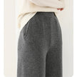 FJØRNA women's Merino wool wide-leg jogger pants featuring a comfortable fit and soft, natural fabric.
