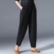 FJØRNA Desiree™ lightweight summer trousers in soft fabric, shown in a relaxed fit with a casual waistband and side pockets.
