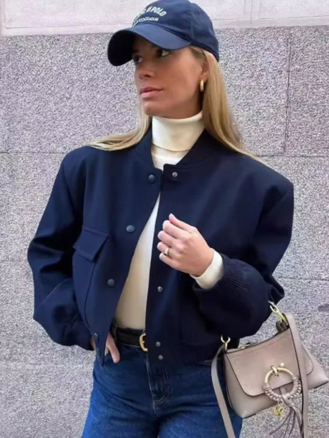 Ava – Bomber Jacket Women - Stylish Vintage | Short Coat 1