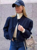 Ava – Bomber Jacket Women - Stylish Vintage | Short Coat 1