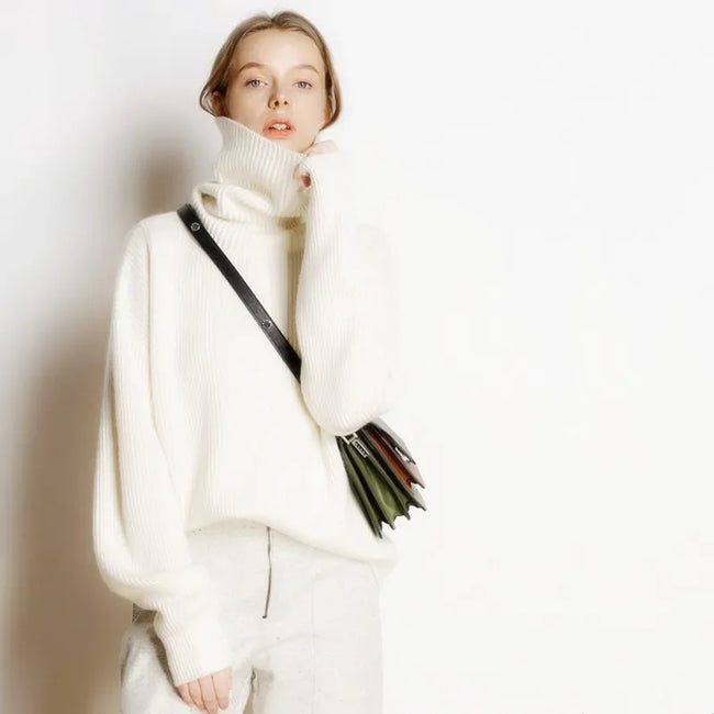 Daisy – Women’s Turtleneck Top + Cozy Oversized | Sweater 2