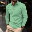 Stylish Long Sleeve Polo Shirt