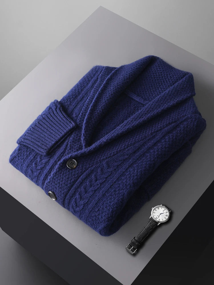 Alex – Men's Cardigan Knitted Stylish Casual | Merino Wool Sweater 2