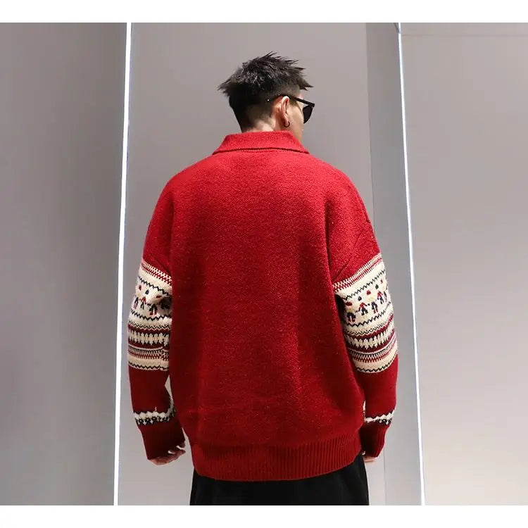 Ethan – Christmas Jumper Mens - Stylish Half-Zip | Sweater 5