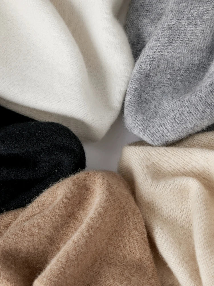 Women’s FJØRNA cashmere top featuring a soft, cozy fit and stylish design, perfect for casual or elegant outfits.