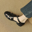 FJØRNA women's Italian leather sandals with adjustable straps, showcasing stylish and comfortable open-toe footwear.