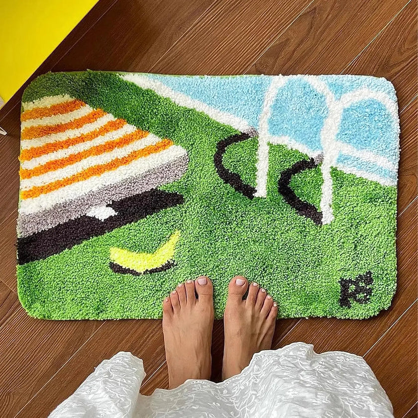 Boho Fluffy Bathroom Rug