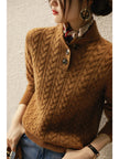 Cashmere Cable Knit Sweater - 3