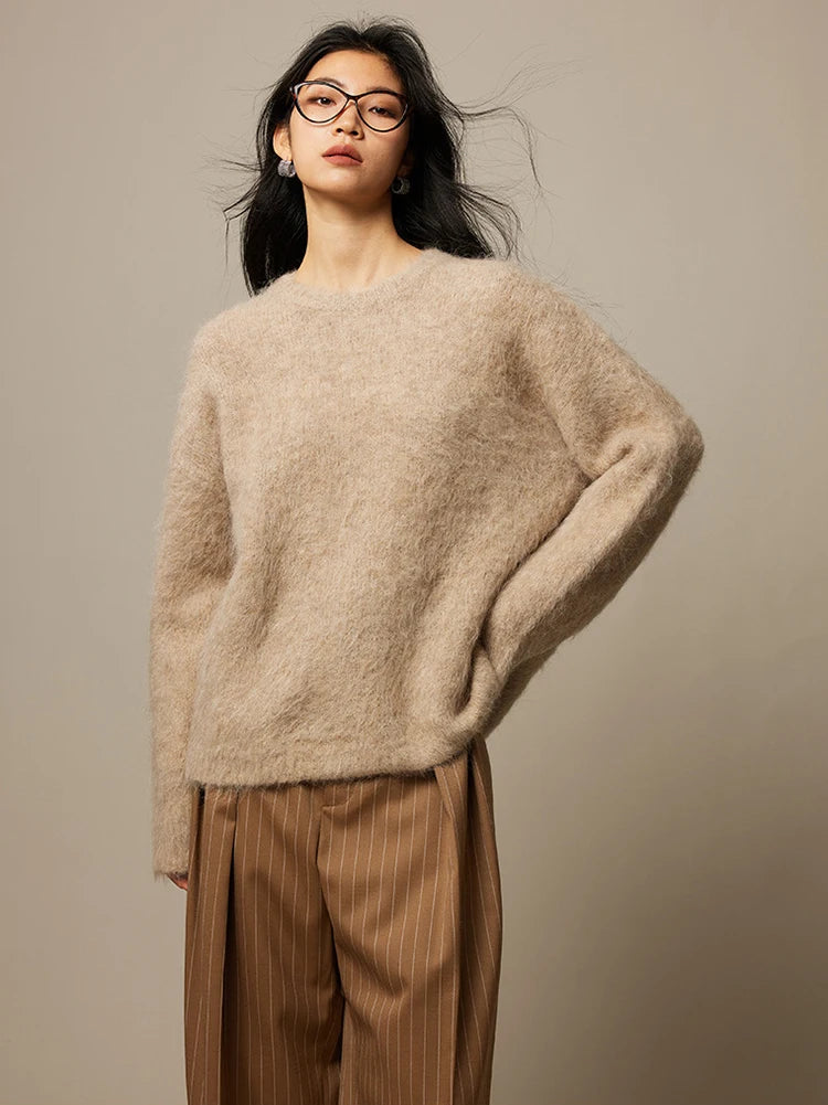 Ava – Crew Neck Women's Sweater | Cozy Casual Knitwear 13