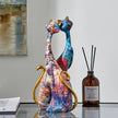ArtCat | Vibrant Resin Sculpture Duo
