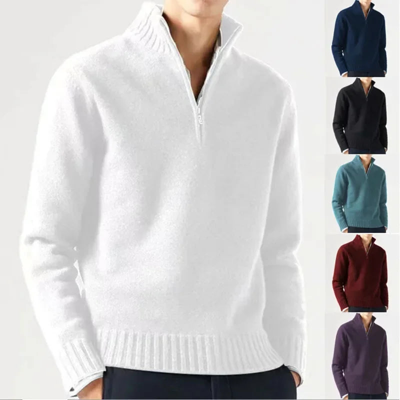 Zane – Men's Half Zip Jumper | Elegant Knitwear 2