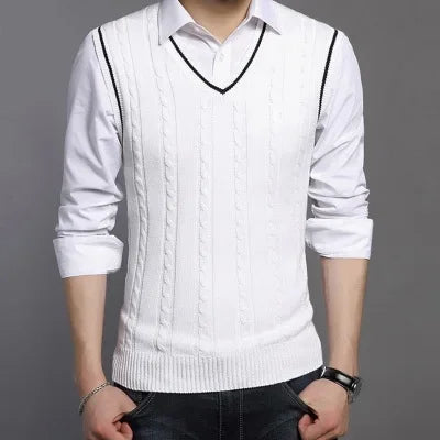 Max – Mens Sweater Vest - Stylish Knit | V Neck Design 4