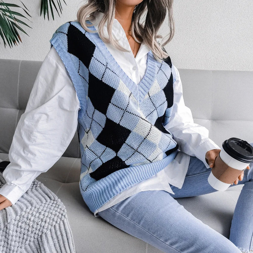 Sophia – Sweater Vest Women - Stylish & Cozy | Knitted Vest 4