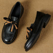 FJØRNA women's handcrafted leather loafers with cushioned insoles, stylish slip-on shoes for women.