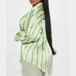 FJØRNA satin blouse for women, stylish and elegant tops with smooth fabric and classic design, suitable for formal or casual wear.