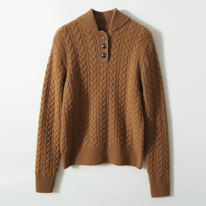 Cashmere Cable Knit Sweater - 16