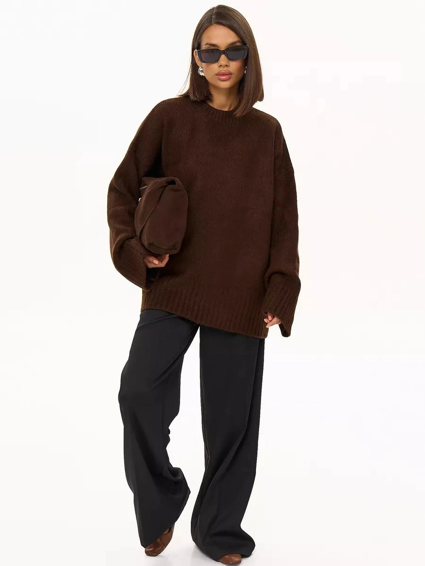 Bella – Women’s Oversized Sweater | Cozy Crew Neck Style 7