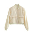 Ava – Bomber Jacket Women - Stylish Vintage | Short Coat 15