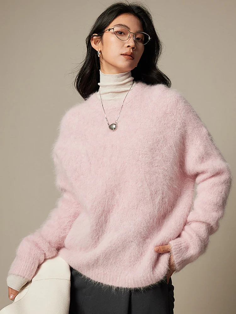 Ava – Crew Neck Women's Sweater | Cozy Casual Knitwear 11